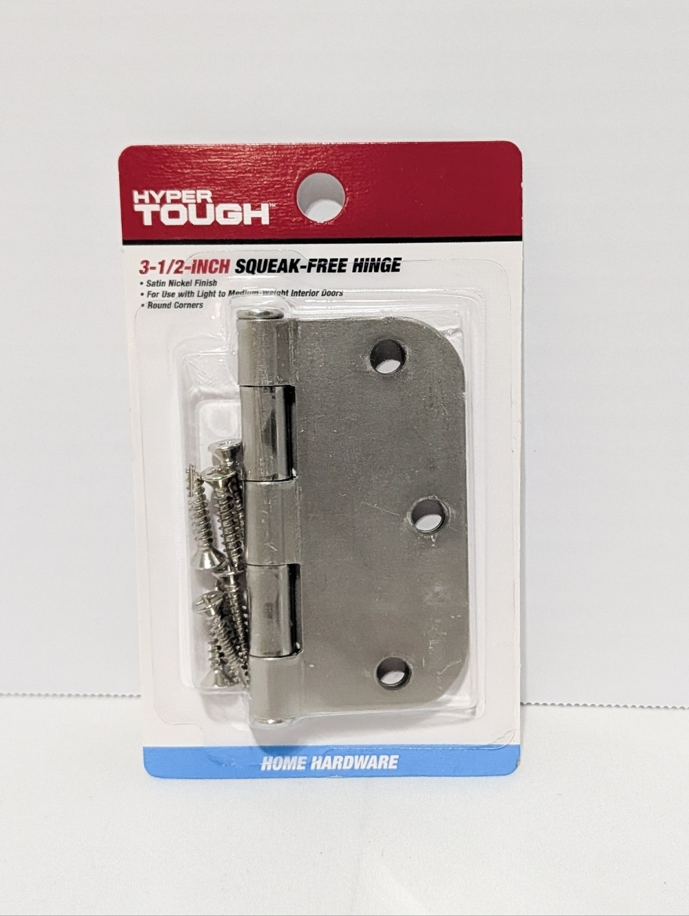 Hyper Tough 3-1/2 Inch Squeak-Free Interior Door Hinge - Satin Nickel
